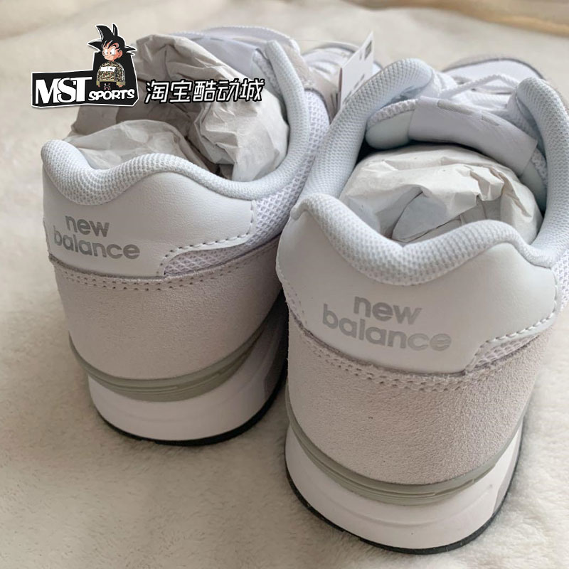 New Balance NB565系列奶白复古男女系带运动缓震跑步鞋ML565EW1 - 图1