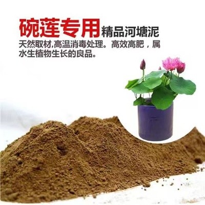 纯天然荷塘泥 碗莲睡莲荷花专用土 营养土 水生植物专用土 荷泥 - 图1