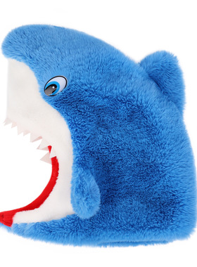 Cartoon funny plush headgear, dance party performance hood