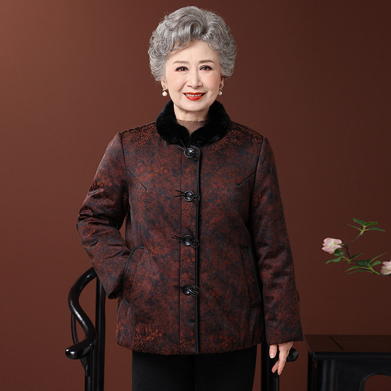 恒源祥老年人冬装女加厚棉服奶奶装老年妈妈外套老人保暖棉衣老太,淘宝优惠券,粉丝福利购,淘宝优惠卷