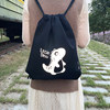 Simple canvas drawstring backpack custom-made