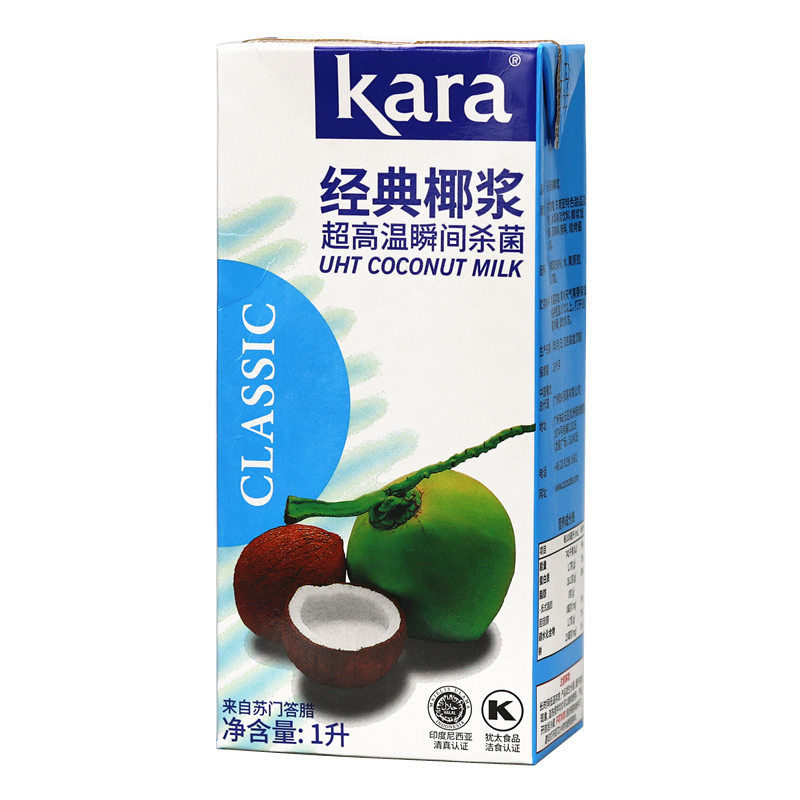 印尼进口佳乐经典椰浆1L*12盒整箱Kara椰奶水妈妈椰汁西米露原料-图3
