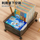 Book storage box with pulley movable book storage basket study room student organizes classroom under desk book box