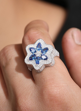 莫桑钻戒指JAGMOB925银