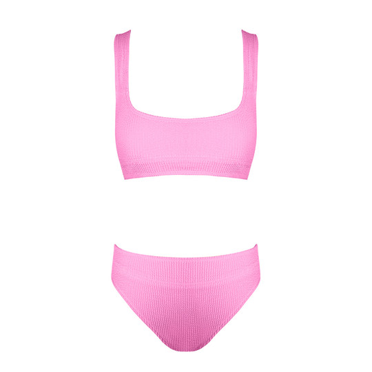 oceanmystery新款高腰显瘦冲浪运动泳衣女裸感包臀小胸比基尼