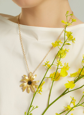 冷淡风小众设计长款锁骨项链