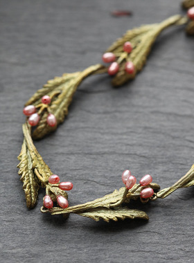 薰衣草复古小众设计高级感锁骨链