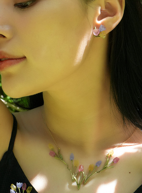 纽约手工珠宝郁金香清雅系列