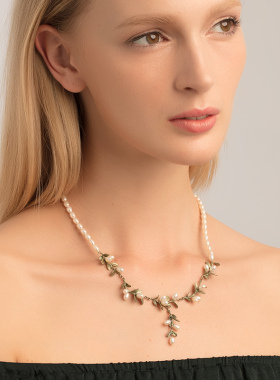 ins冷淡风轻奢小众情侣珍珠项链