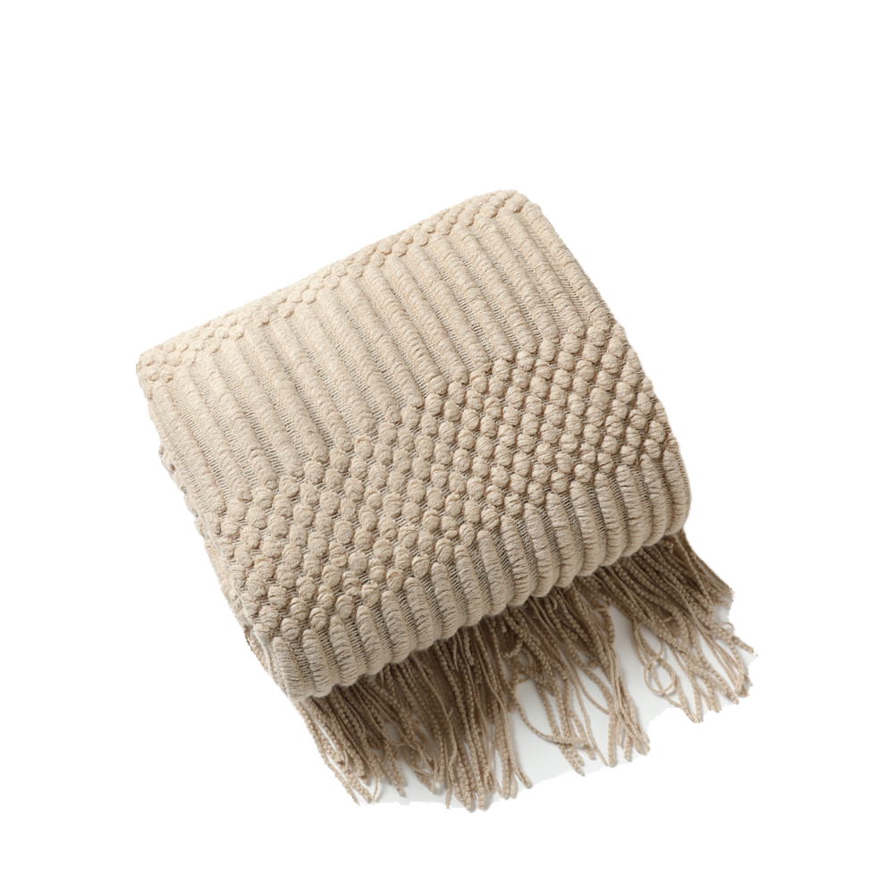 沙发毯北欧风纯色空调午睡盖毯披肩毯子民宿床尾毯流苏针织休闲毯,淘宝优惠券,粉丝福利购,淘宝优惠卷