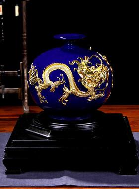 实用蓝色天地方圆厦门漆线雕摆件