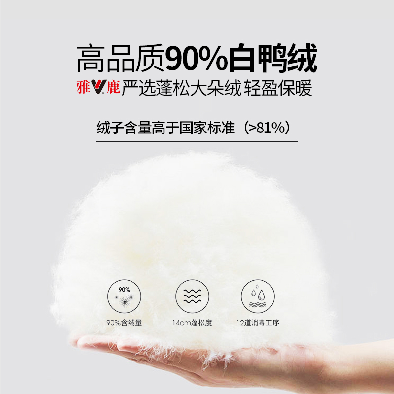 雅鹿官方旗舰店大狐狸毛领羽绒服女中长款 冬新款连帽时尚外套 2021 雅鹿官方旗舰店大狐狸毛领羽绒服女中长款 冬新款连帽时尚外套 2021