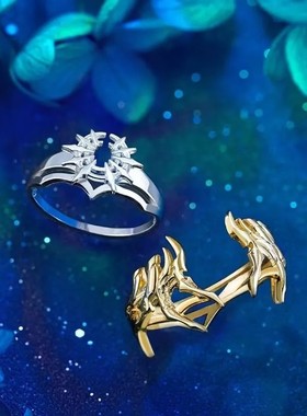 斗罗戒指 高颜霸气动画周边戒指唐3八蛛魂骨指环饰品送好友小礼物