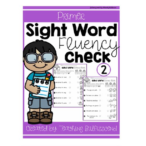 国外小学sight words高频词连线阅读理解fluency check worksheet - 图3