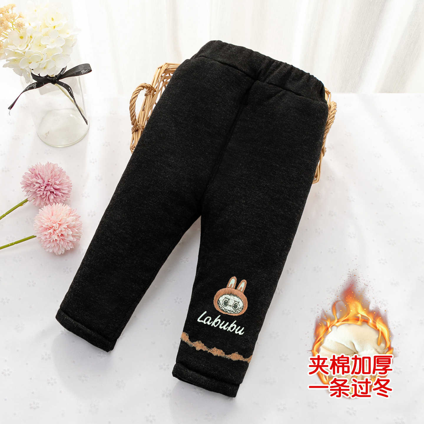 女童加厚棉裤秋冬款儿童保暖一条过冬裤子小女孩宝宝夹棉打底裤潮,淘宝优惠券,粉丝福利购,淘宝优惠卷