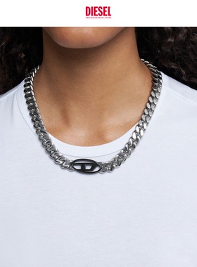 [礼物]DIESEL男女同款OVAL D粗链条时尚项链DX1635