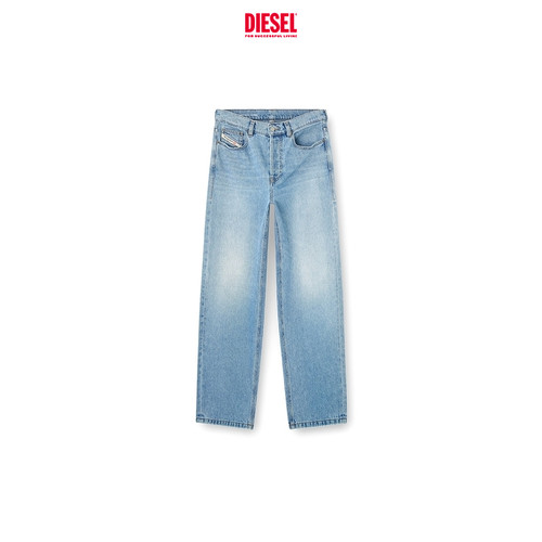 [折扣]DIESEL男士D-MACS通勤穿搭中腰合身直筒牛仔裤A041490CLBA - 图3