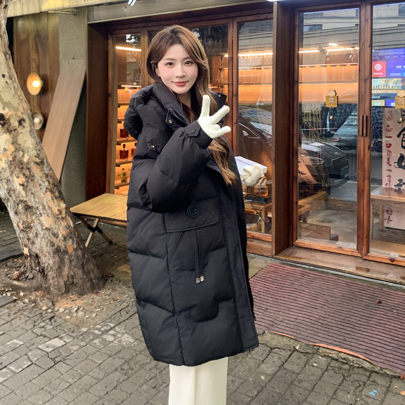 新款鹅绒服女2024冬季中长款加厚超好看羽绒服小个子高端正品外套