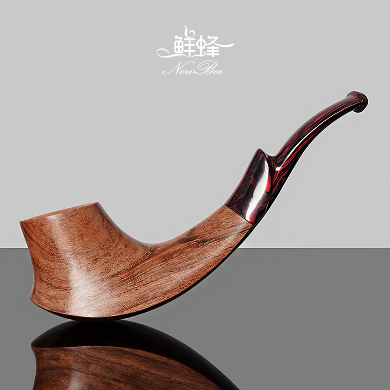 NewBee花梨木烟斗手工实木自由式空腔斗老式传统过滤男士专用烟具 - 图0