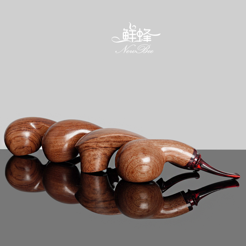 NewBee花梨木烟斗手工实木自由式空腔斗老式传统过滤男士专用烟具 - 图2