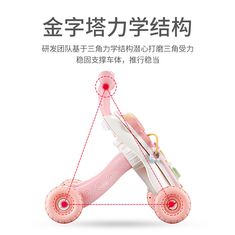 宝宝三合一多功能学走路玩具学步车 聚乐宝贝手推学步玩具