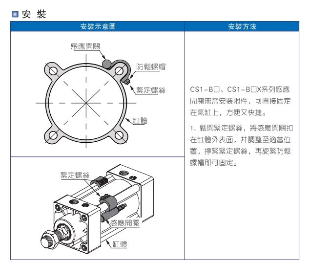 SC SU SI气缸磁性开关感应CS1-B1 B2 B2 B3 B4 B5 B6 B7 B8 DS1-A - 图3