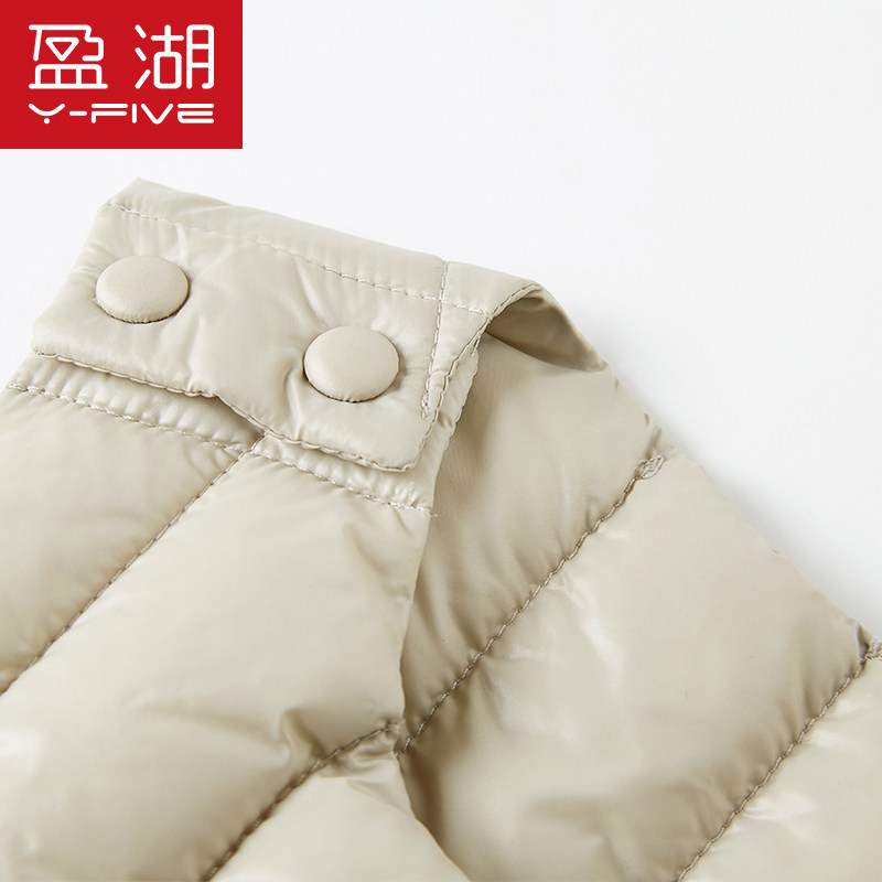 盈湖幼儿小童反季外穿羽绒冬马甲 盈湖童装羽绒马甲