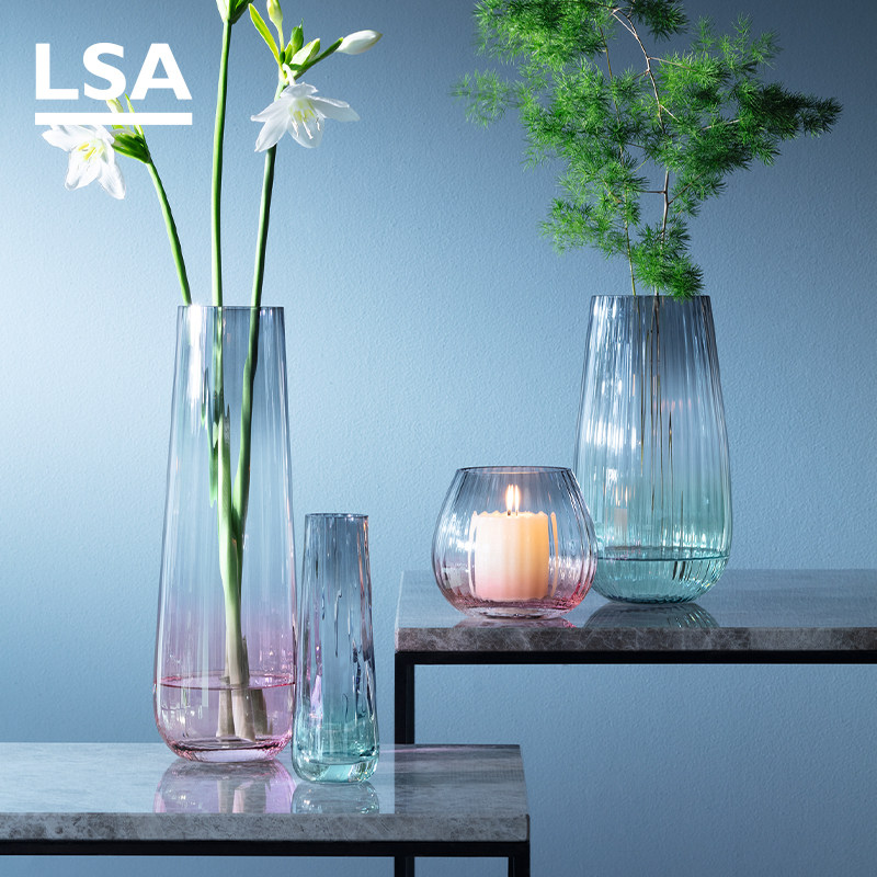 【年末清仓】进口玻璃花瓶摆件北欧装饰客厅鲜花瓶干花插花器,淘宝优惠券,粉丝福利购,淘宝优惠卷