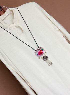 民族风棉麻挂件百搭长款衣服配饰