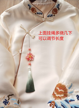 古风高档渐变流苏旗袍压襟穗子