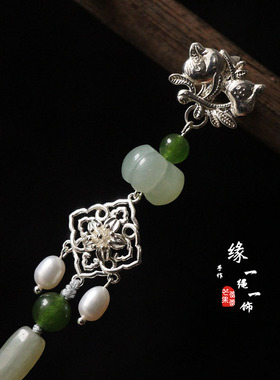 缘一绳一饰中国风女胸针