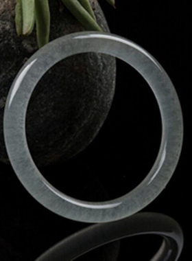 民族风女阿富汗玉冰透圆条手镯