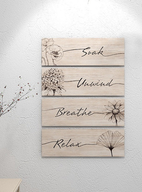 跨境新品艺术装饰家居装饰性趣味标志花园标牌木质标志牌匾悬挂墙