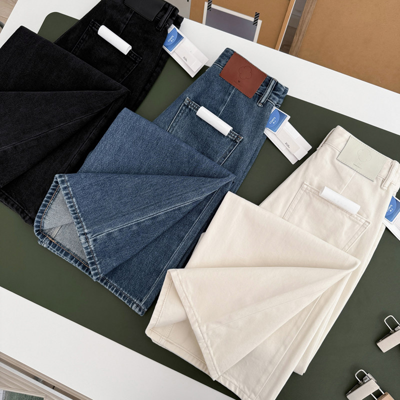 平替bi入！阔腿甩甩裤！调性十足~ 大牛 秋直筒阔腿裤拖地牛仔裤,淘宝优惠券,粉丝福利购,淘宝优惠卷