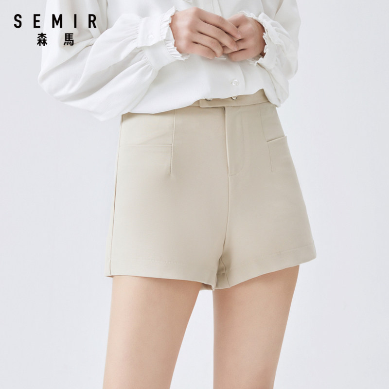 森马休闲短裤女2020夏新款潮流裤子 森马outlets店休闲裤