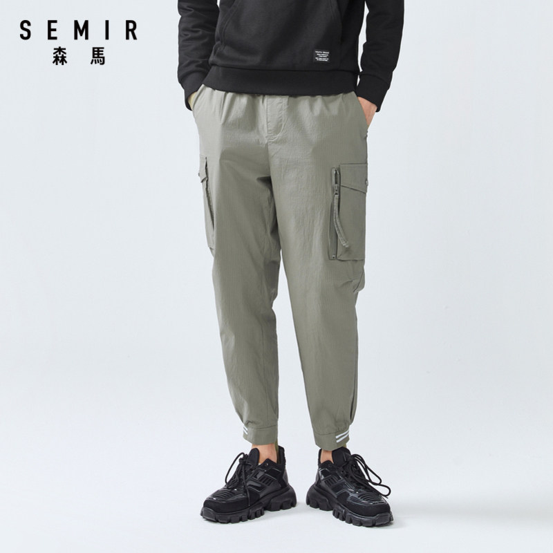 森马休闲2020新款夏季腰个性抽绳裤 森马outlets店休闲裤