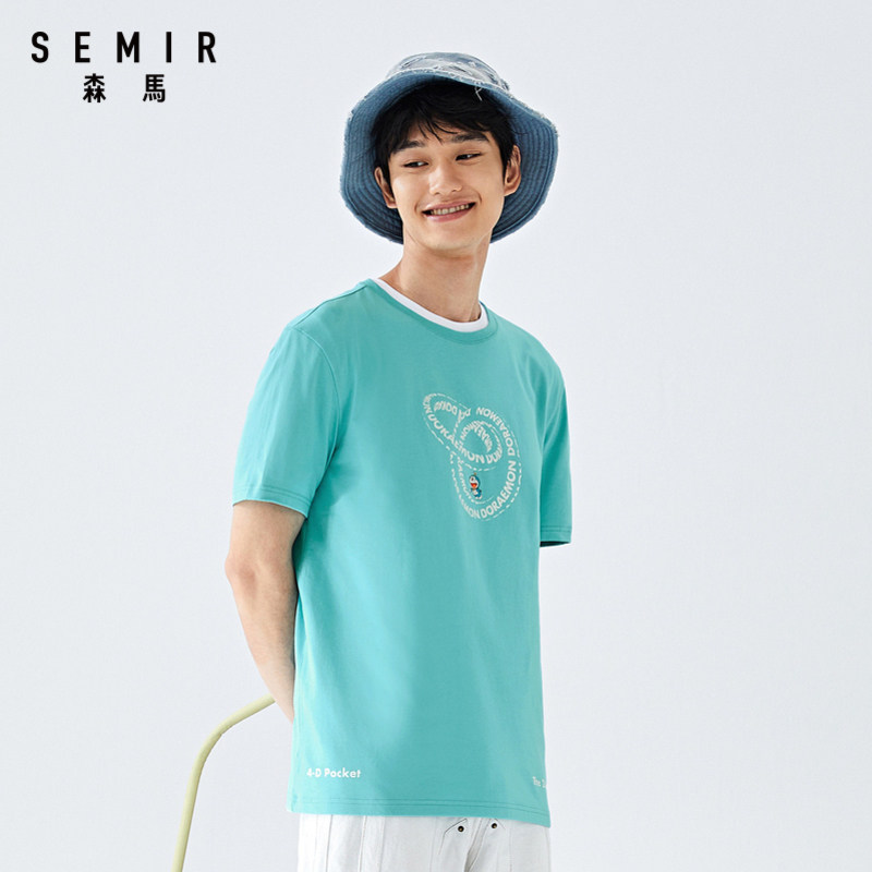 【哆啦a梦系列】森马短袖男2020 t恤 森马outlets店T恤