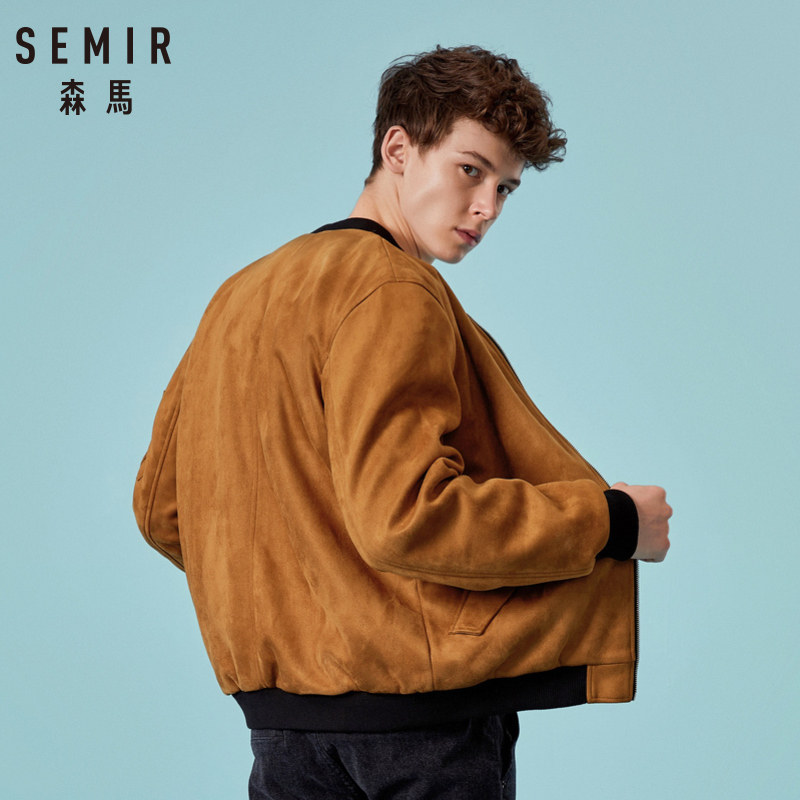 清仓森马韩版棒球服领飞行员潮棉服 森马outlets店夹克