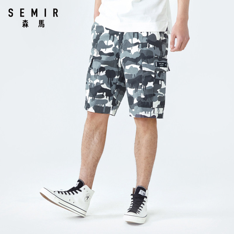 森马夏季新款2020休闲短裤男休闲裤 森马outlets店休闲裤