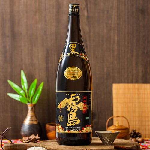 日本烧酒黑雾岛烧酒1.8L原装进口甘薯蒸馏低度本格烧酎微醺地瓜烧 - 图0