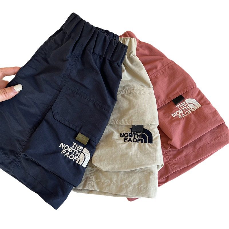 儿童工装短裤韩版夏季款男童潮牌中裤字母宝宝大口袋五分裤女薄款,淘宝优惠券,粉丝福利购,淘宝优惠卷