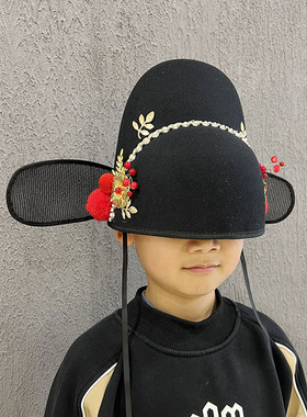新款汉服帽子唐代帽子圆领