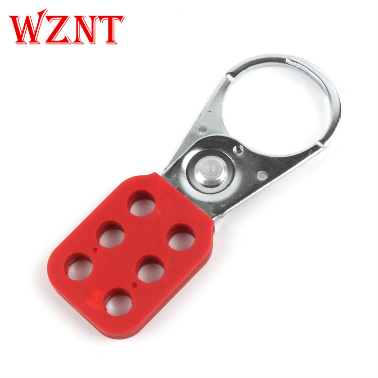 WZNT4mm细梁锁钩钢制六联锁具工业搭扣锁联排6孔连锁NT-H05 - 图0