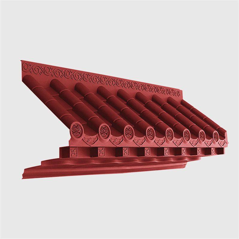 枣红色免架子仿古屋檐瓦一体中式门头窗户树脂瓦婚庆背景墙立体瓦,淘宝优惠券,粉丝福利购,淘宝优惠卷
