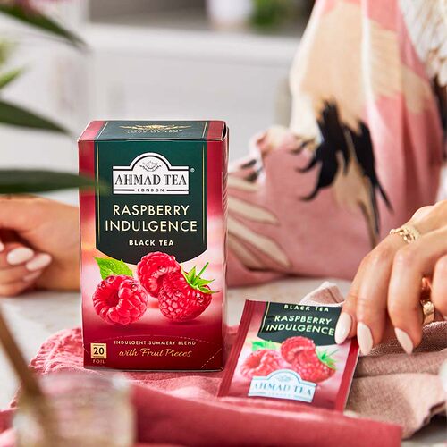 AHMAD TEA英国亚曼覆盆子味红茶进口袋泡茶包两盒共40片80g - 图2