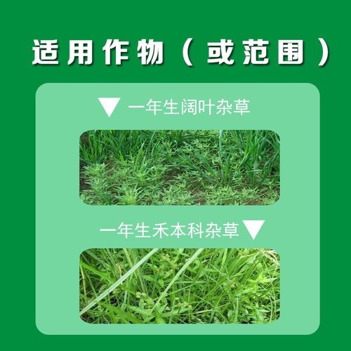 京博新闲锄双联袋精喹禾灵20毫升+氟磺胺草醚20克大豆除草剂农药 - 图0
