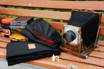 14X17 Tailor-made cylindrical crown cloth big picture with camera accessories