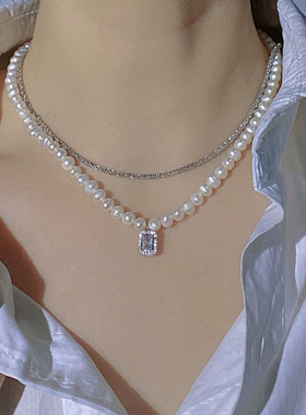 欧美小众超闪满天星女闪光锁骨链