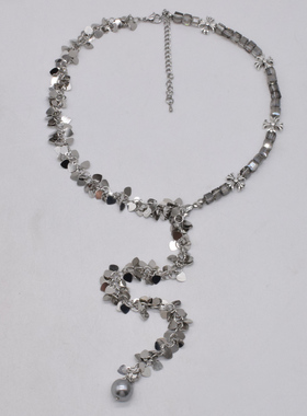 圆珠女式不规则锁骨链