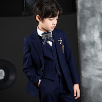 Childrens suit boy gown suit 2023 new walk show flower boy handsome young suit host piano to act out